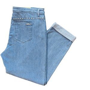 MICHAEL KORS ~ Dillon Mid-Rise Relaxed Jeans ~ Women's 16 ~ Blue
